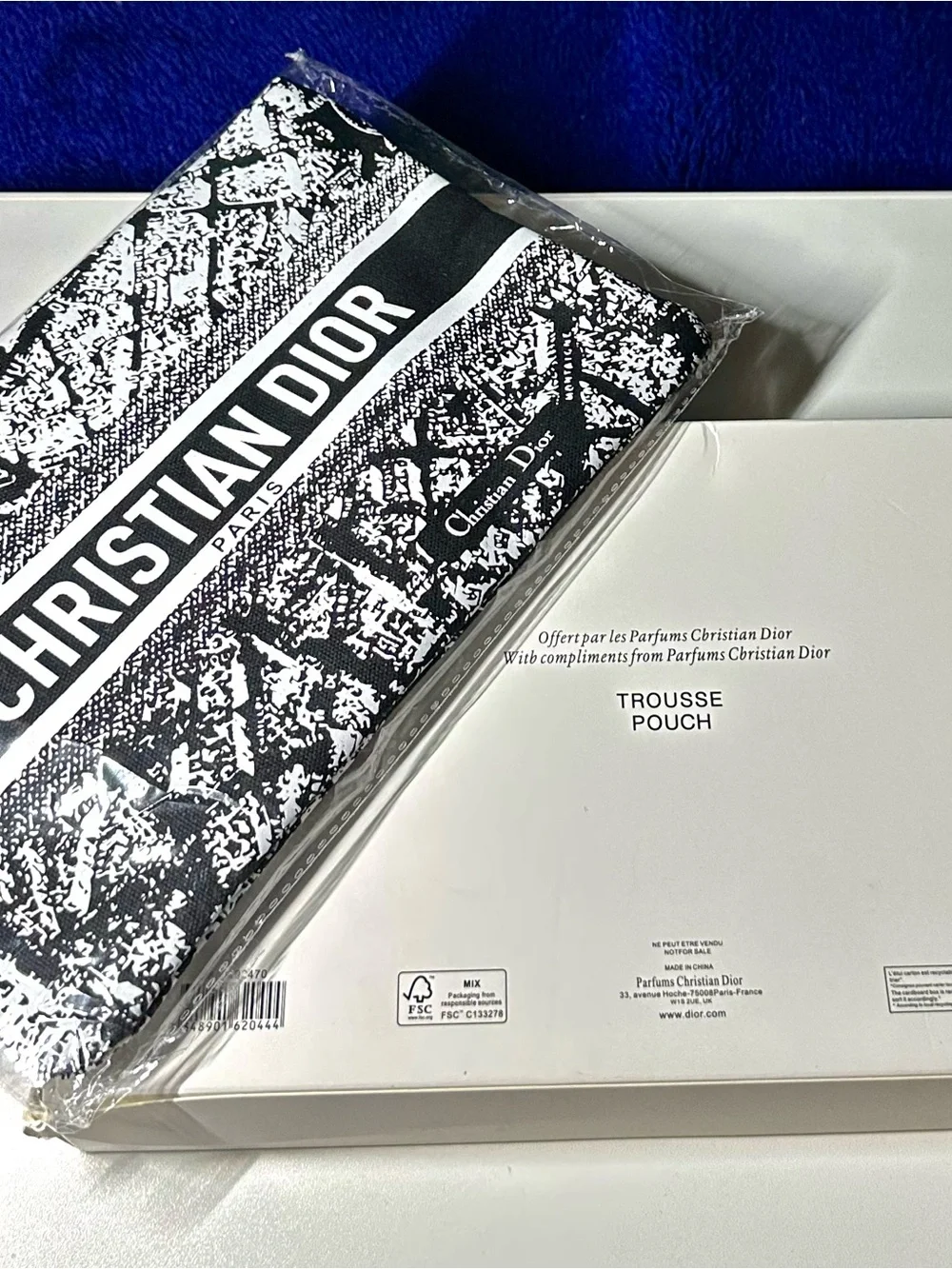 Dior Plan De Paris Map Beaute’Makeup Bag Pouch  Clutch GWP NWB